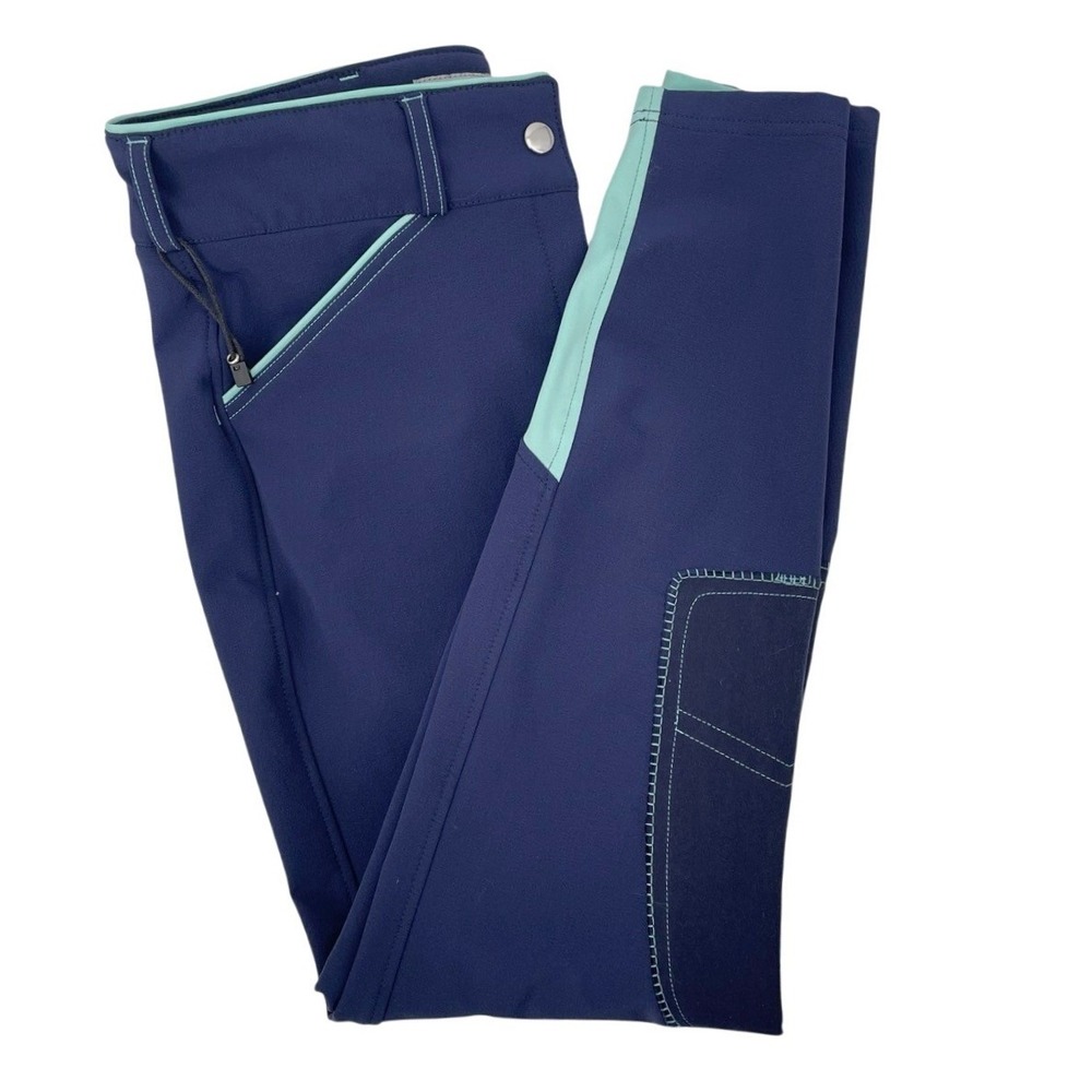 Riding‎ Sport Breeches Womens Size 28 Classic Piped Equestrian Pants Navy Blue